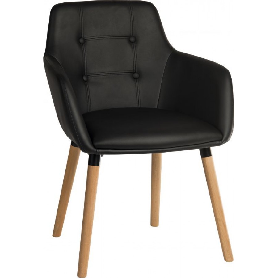 Lexdan Wipe Clean Vinyl Visitor Waiting Room Chair